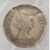 AUSTRALIA 1957 . THREEPENCE . ERROR . BROCKAGE . PCGS AU55